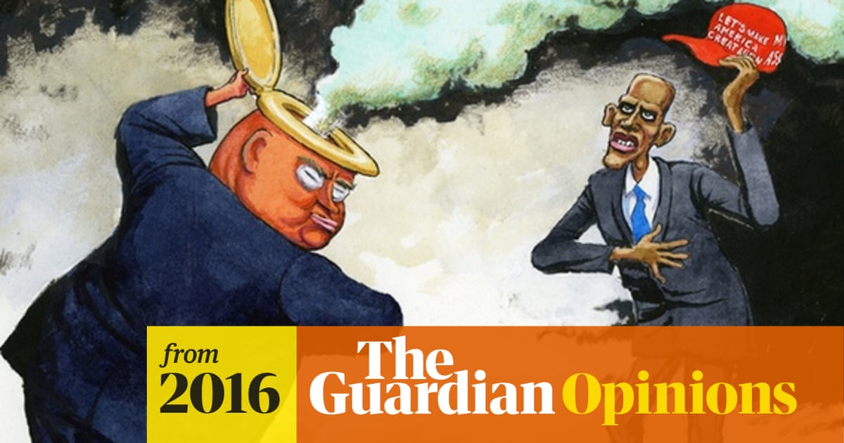 Steve Bell on Trump's meeting with Obama – cartoon | Opinion | The Guardian