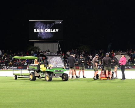 The covers come on in Christchurch.