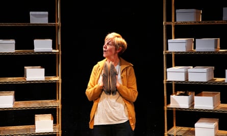 Julie Hesmondhalgh in The Greatest Play in the History of the World at Traverse Theatre, Edinburgh international festival 2018