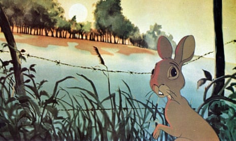 A still from the film version of Watership Down.