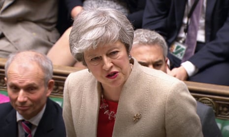 Brexit<br>Prime Minister Theresa May speaks in the House of Commons during a Brexit debate. PRESS ASSOCIATION Photo. Picture date: Friday March 29, 2019. See PA story POLITICS Brexit. Photo credit should read: House of Commons/PA Wire
