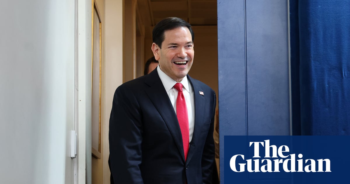 Marco Rubio pauses between dismantling norms and meeting the Pope to film a vertical audition tape for President of Whatever’s Left of This Republic.