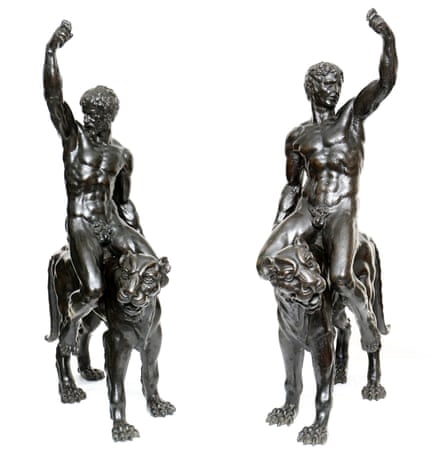 The bronze sculptures