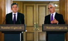 Gordon Brown and Alistair Darling during the financial crisis in 2008.