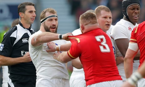 Joe Marler, left, admits he used to be in his element when England played away games with Wales.