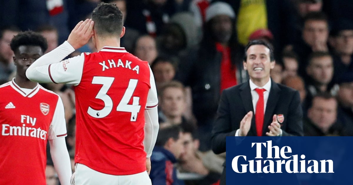 Xhaka is devastated and sad, says Emery after display of anger at fans – video