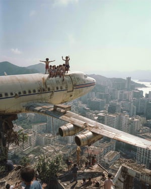 The Rooftop Children (generated by AI), Hong Kong, 2023âThe poverty and cramped conditions fostered a connection to the Walled City, drawing me into its unique world.â Tse says. âThis curiosity prompted me to research further, and the book by Greg and Ian had a profound impact on me. I began to use AI and see it as a time machine to help reimagine the past. Since starting my project, I reached out to Greg for permission to reference his photographs, and I truly appreciate his open-mindedness and guidance as we create the âuntaken photoâ togetherâ