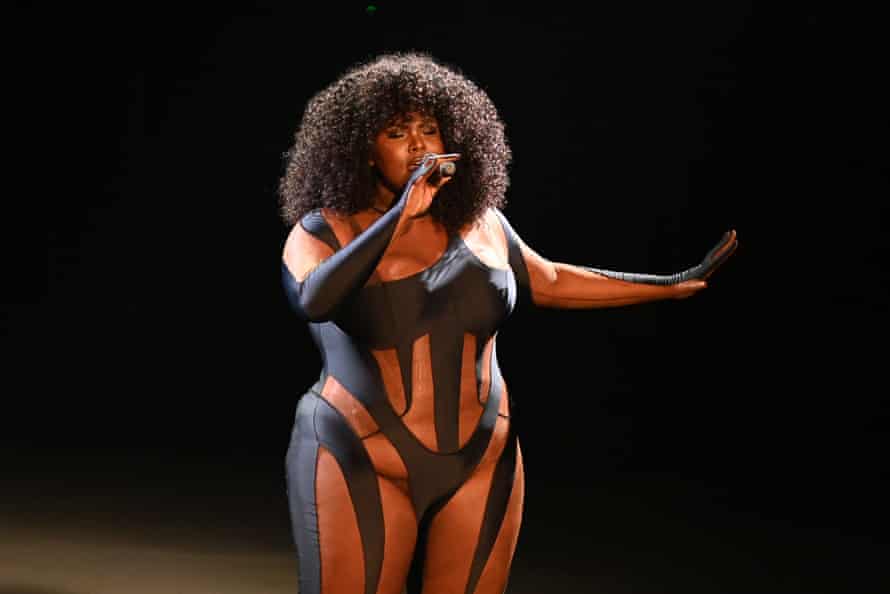 French singer Yseult wears the Mugler bodysuit during the Victoires de la Musique awards in February.