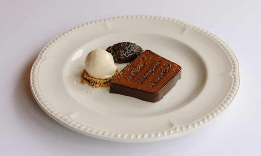 ‘Fiercely rich, yet deceptively light’: Renaissant’s chocolate negus ‘Nico Ladenis’ with coffee, prunes and armagnac.