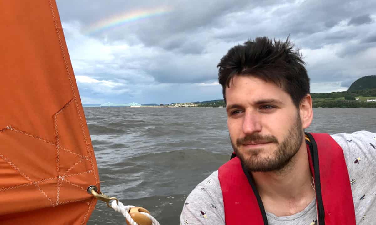 Max Duval sailing in the Chaleur Bay in 2019.
