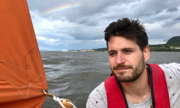 Max Duval sailing in the Chaleur Bay in 2019. 