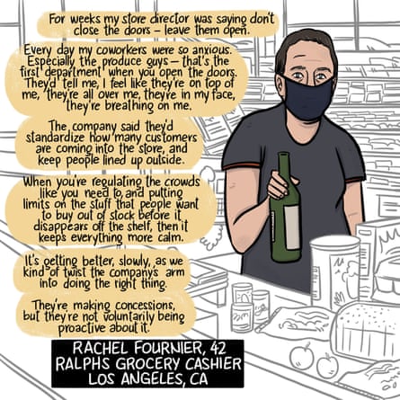 Rachel Fournier, Ralphs grocery cashier