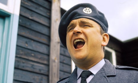 Tony Selby in 1975 as Corporal Percy Marsh in the RAF national service comedy Get Some In! 
