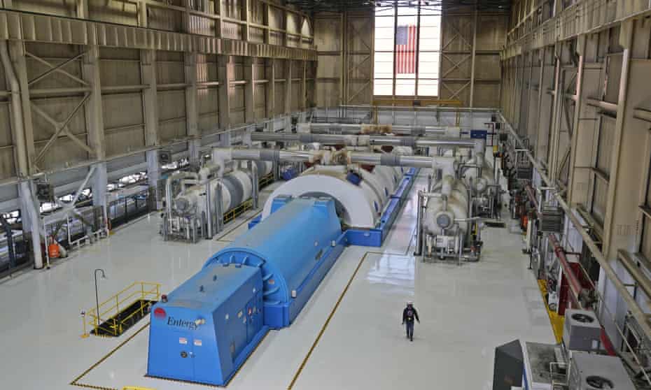 El generador de turbina de la Unidad 3 que se utiliza para producir energía se ve en el Indian Point Energy Center.
