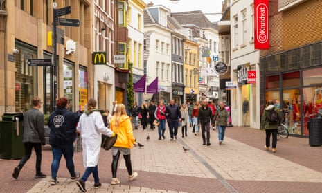 Arnhem’s main shopping district.