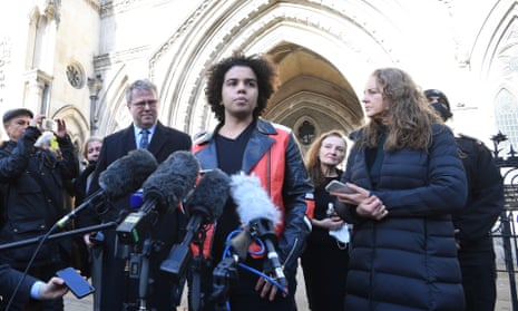 Keira Bell outside the London courts in December 2020