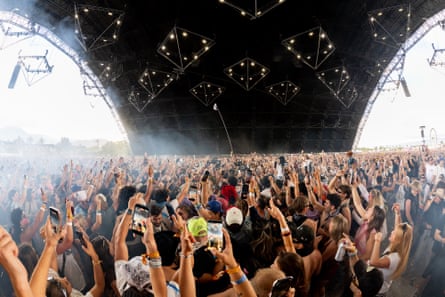 An audience at Coachella
