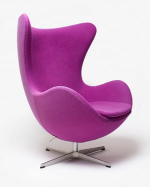 An Egg chair created by Danish designer Arne Jacobsen.