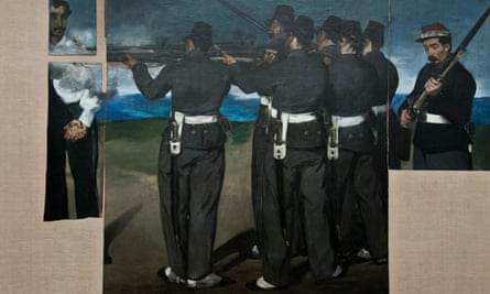 Detail from Edouard Manet’s The Execution of Maximilian (1867-8).