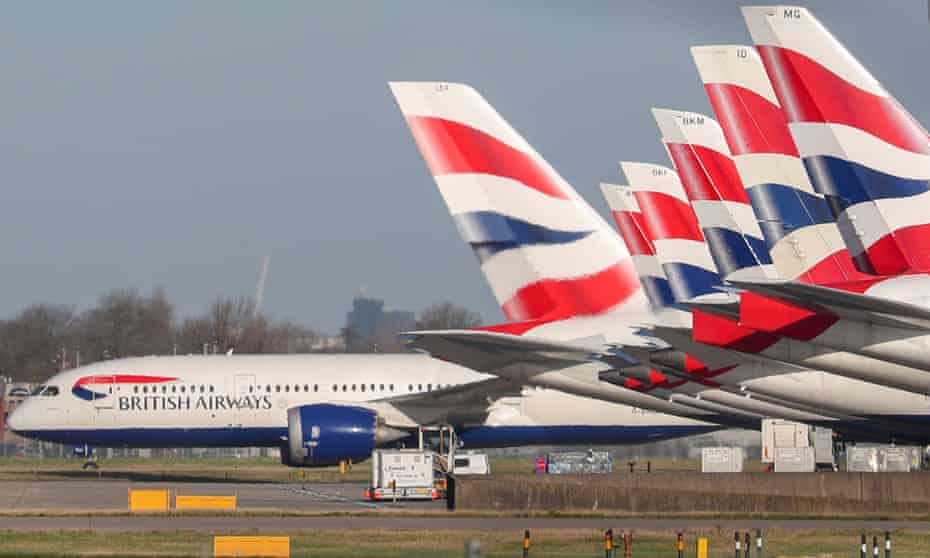 The British Airways chief executive, Alex Cruz, told staff coronavirus is ‘a crisis of global proportions like no other we have known’.