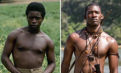 Back to the Roots ... LeVar Burton (1977) and Malachi Kirby (2017) as Kunta Kinte. 