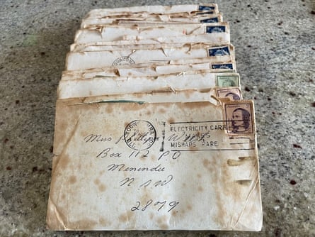 Old letters in their envelopes