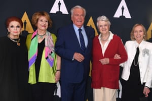 Lansbury with Robert Wagner and others at a celebration of classic film at the Academy of Motion Picture Arts and Sciences in Beverly Hills in 2019