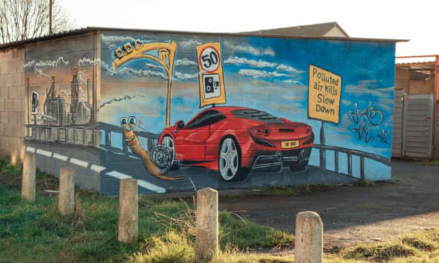 The local street artist Steve Jenkins has recently completed a mural on the wall where the Banksy first appeared