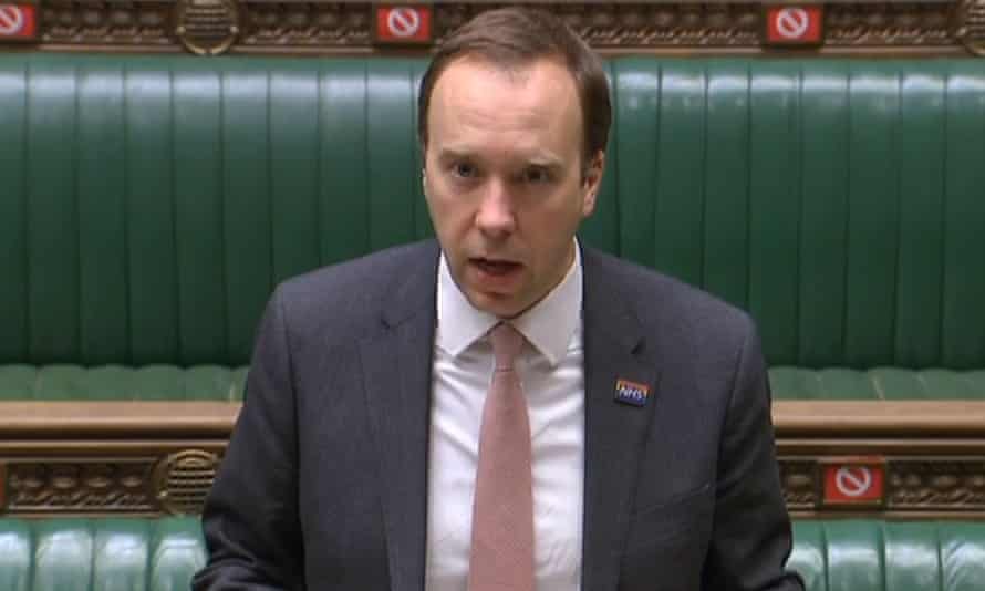 Labour and unions criticise Matt Hancock over delays to NHS pay rise | Matt Hancock | The Guardian