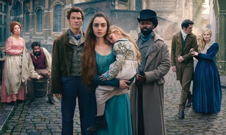 ‘My choices have tended to go quite dark’: Collins as Fantine in Les Miserables with Dominic West and David Oyelowo.