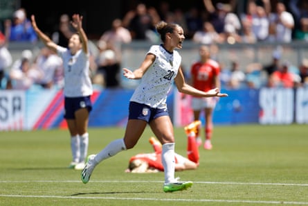 Trinity Rodman mencetak dua gol saat AS mengalahkan Wales dalam pertandingan persahabatan pengiriman Piala Dunia |  Tim sepak bola wanita AS
 | KoranPrioritas.com