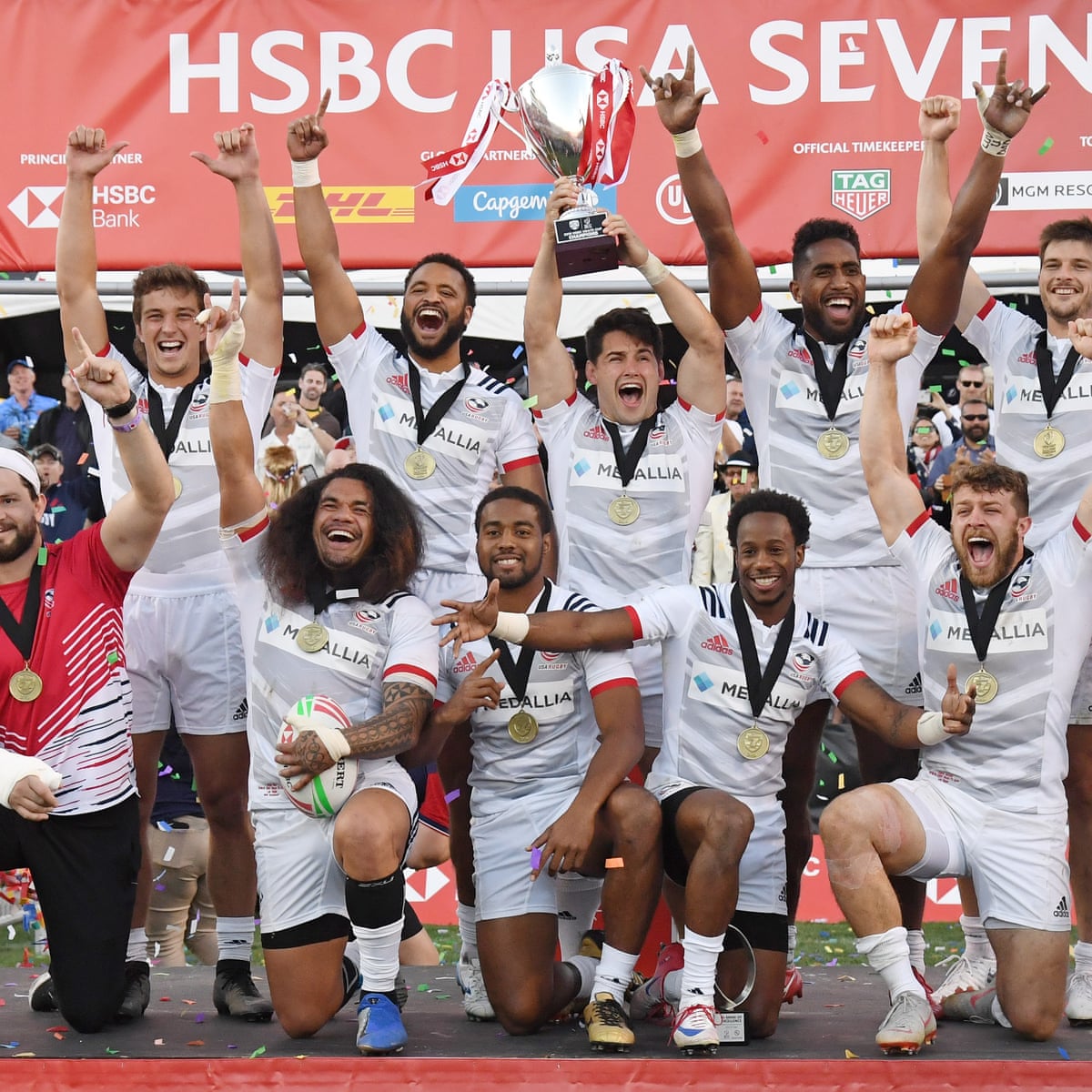 Las Vegas Rugby Sevens Schedule 2022 Usa Hit Second Vegas Jackpot To Stand On Top Of The Rugby Sevens World | Rugby  Sevens | The Guardian
