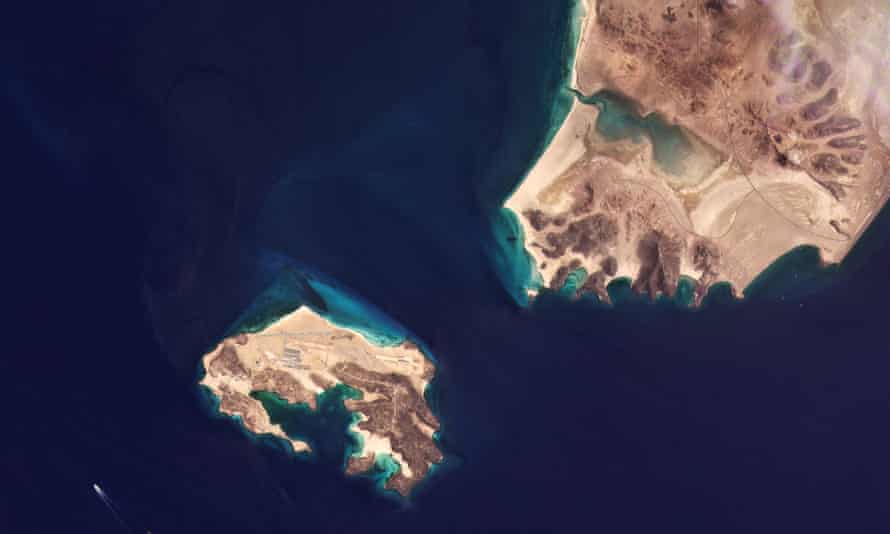 Satellite image of the island