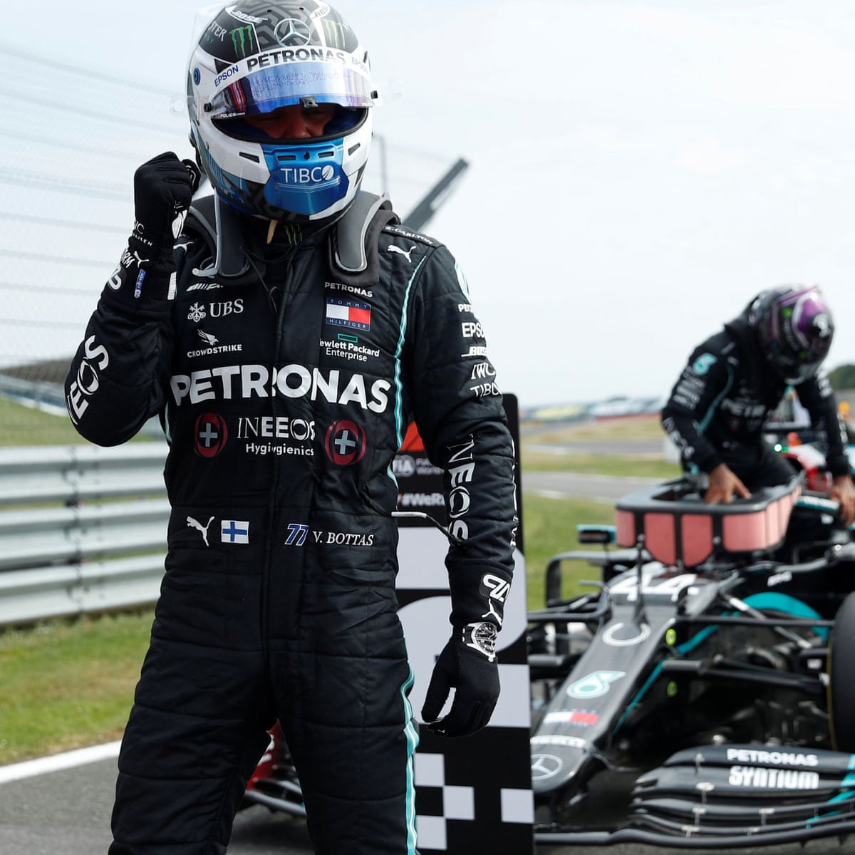 Bottas pips Lewis Hamilton to pole F1's 70th Anniversary GP | Formula One | The Guardian