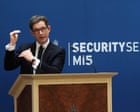 Rightwing extremists increasingly likely to consider terrorist attacks, MI5 chief says