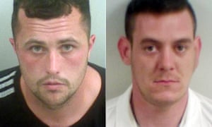 Harry Shilling, left, and gang member Michael Defraine, right.