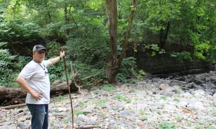 George Jackman, ecologist at Riverkeeper, by the Quassaick Creek.