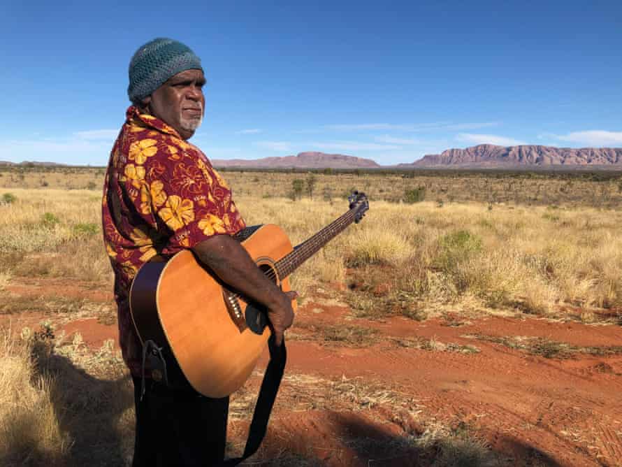 Sammy Butcher at Warumpi Hill near Papunya, Northern Territory.