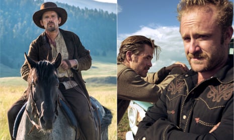 How the west was spun ... Ethan Hawke in In A Valley of Violence and Chris Pine and Ben Foster in Hell Or High Water