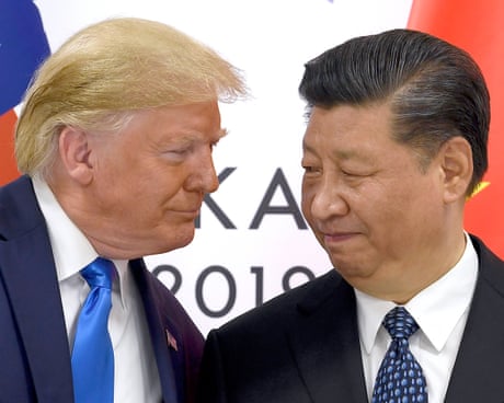 Donald Trump and  Xi Jinping.