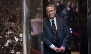 William Happer in Trump Tower in 2017. Happer has pushed to challenge the government’s findings that the climate crisis is a national security threat.