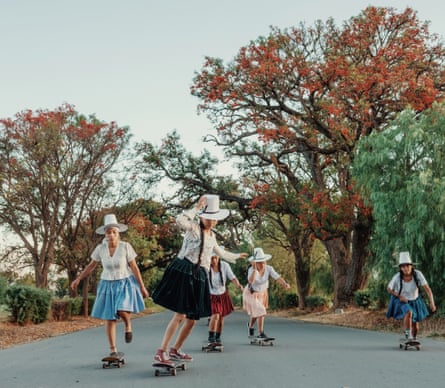 Pairumani Park Entrance - one of the girls’ preferred spots for skateboarding for its beauty. It is a little downhill located in Quillacollo on a road that goes to the Ecotourism Park of Pairumani, in the outskirts of Cochabamba.