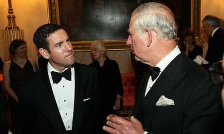 Lex Greensill, pictured with Prince Charles, was made a Commander of the British Empire for services to the economy