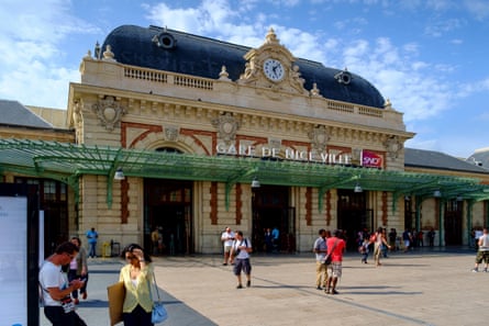 The railway station in Nice.