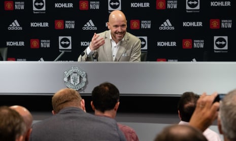 Erik ten Hag at his first Manchester United press conference