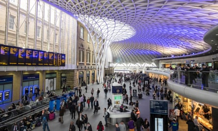 The new concourse at King’s Cross station, London.