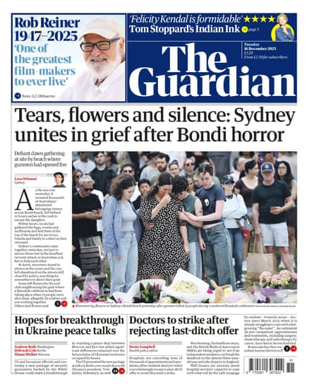 Guardian front page