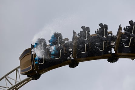 The water-filled dummies being drained after Hyperia’s daily testing routine.