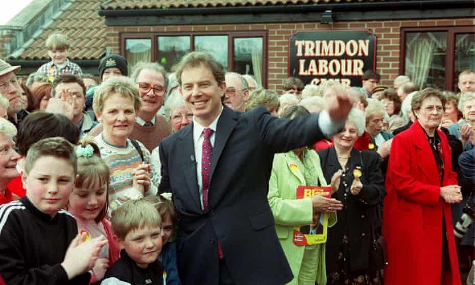Tony Blair after being formally adopted by his Sedgefield constituency. 