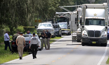 The scene of the shootings in Lakeland, Florida